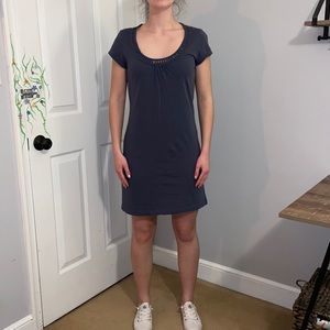 Banana republic steel blue dress